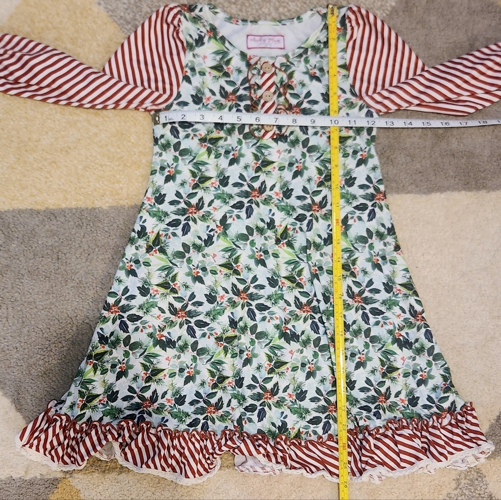 3/$15🍎Girls Winter Pajama Dress Size 7 - Picture 8 of 9